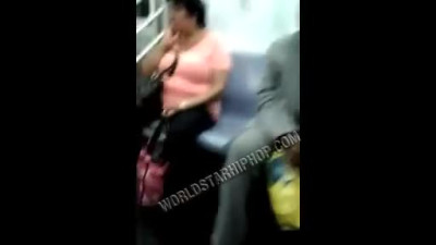 Nasty Girl Pisses Herself on the Train