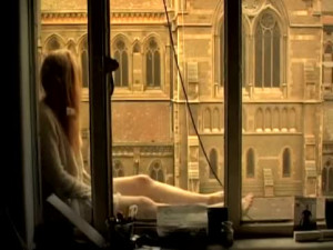 Adventurous Girl Cums on Window Ledge