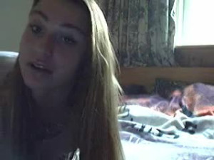 Homemade webcam stripping and banging
