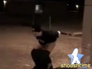 Bare Assed Paintball Shot Finds Its Mark