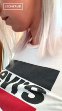 WTF totally horny! Secretly masturbating in the garden - LeoniePur