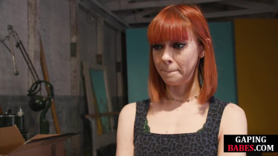 Latex strapon dyke fucks ass of anal redhead in fetish sex
