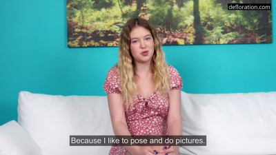 Varvara Krasa masturbates virgin pussy