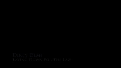 Dirty Demi as Masturbating Busty Police Woman in Sheer Pantyhose