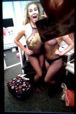 cocaine tribute two lesbian slaves showing off big tits