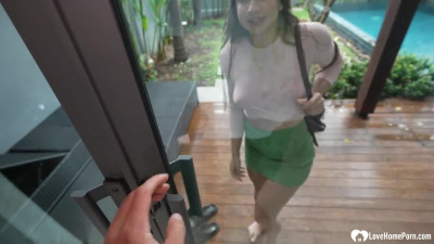 I helped stretch her pussy with my dick