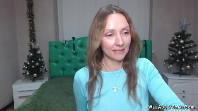 Ukrainian amateur babe in thiny panties on webcam