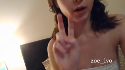 Zoe shows how to do foreplay