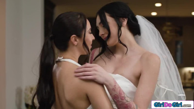 That wedding dress needs to come off so I can eat your pussy