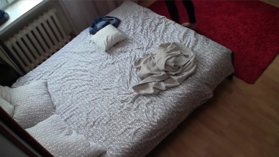 Spying on Stepdaughter screaming with pleasure