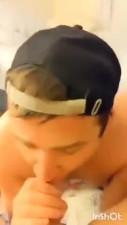 Vocal top outed professional Adam face fucks his hungry whore
