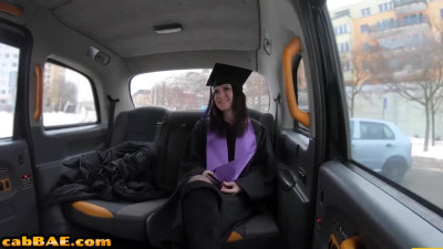Sophomore cockhungry slut throating cab driver in POV