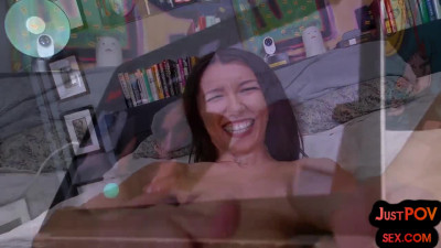 Skinny 21yo amateur GF POV pussyfucked after deep BJ