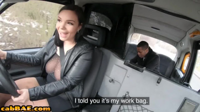 Slutty anal taxi babe public fucked outdoor in IR fun