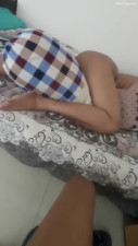 Indian sleeping aunty
