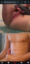 Mutual masturbation with a chubby teen on chat