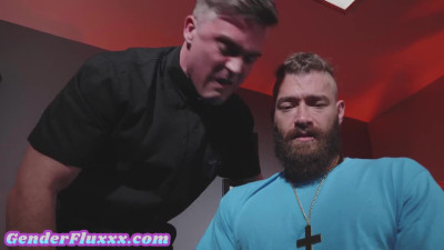 Anal nun in her sacred uniform fucked in office by priest