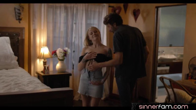 21yo tiny stepdaughter riding stepdad when home alone