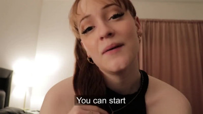 Big-Tit Swedish Babe Encourages You to Jerk Off
