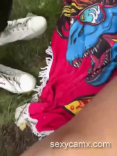 Horny blonde slut takes hard anal pounding outdoor live at sexycamx