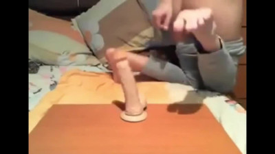 My dildo makes my asshole gaping (Ashley 19)