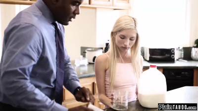 Slutty stepdaughter just want to get fucked by black stepdad