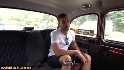 Real amateur flashing taxi driver