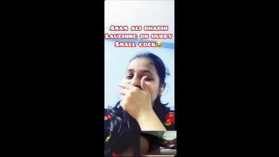 Anam bhabhi apne hubby ke chote lund pe hasti hui
