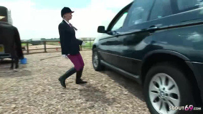 Big Tits Black Pigtails Teen Jodi James seduce to Fuck at Horse Farm by Big Dick Guy