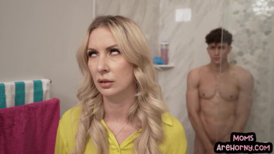 Busty stepmom cockriding her stepson