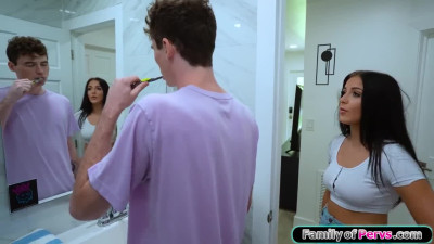 Prove it to your teen stepsister that you can fit the condom
