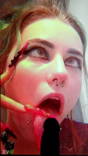 tiktok ahegao teen cum tribute