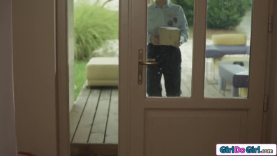Busty teen neighbor learned lesson the dominant lesbian way