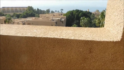 Amateur Babe Blows & Swallows on a Jordan Balcony