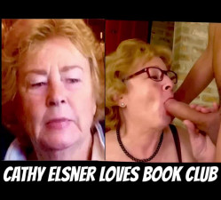 Cathy Cocksucker Dirty Slut Granny Sucking off a Man friends Cock After Evening Book