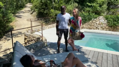 French QoS Gets BBC While her Friend Watches!