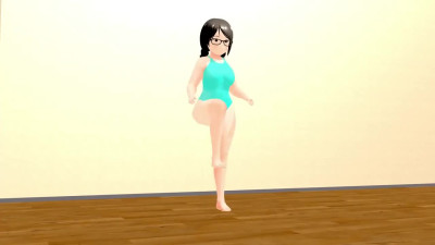 【Kyo】 Dancing curvy animation girl.【plump】