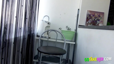 Alone at home, I satisfy myself with a dildo
