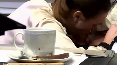 Hot secretary gets fucked by boss GERMAN