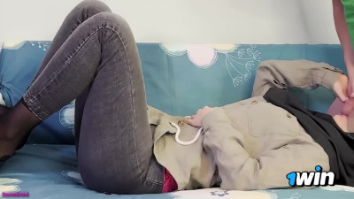 Sexy Muslim hijab doll brings socks to super-fucking-hot hotel room for hottest