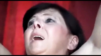 slave Naomi tackled hard by two Doms