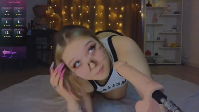 Chubby blonde blowjob
