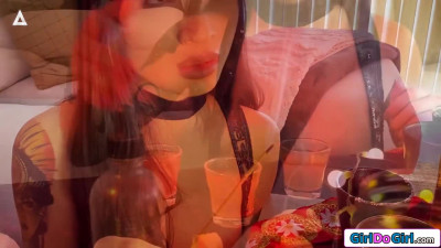 Lesbians love potion kicks in hard and they cant hold back
