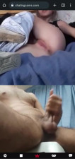 Small petite teen fingering ass and pussy on chat