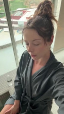 Using My Lush To Cum In The Spa Shower | Risky Public Orgasm