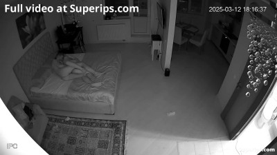 IPCAM – Ukrainian young couple has sex at night