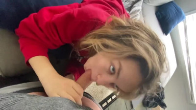 Blonde Teen Girlfriend Loves Sucking Big Cock