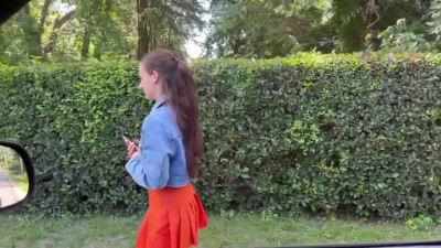 an impudent guy picked up a modest girl on the street and persuaded her to have sex