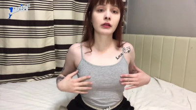 Dirty damsel loves rosy fake penis pulverize in bed, climax guaranteed.