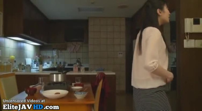 Japanese amazing wife in pantyhose gets masturbated
